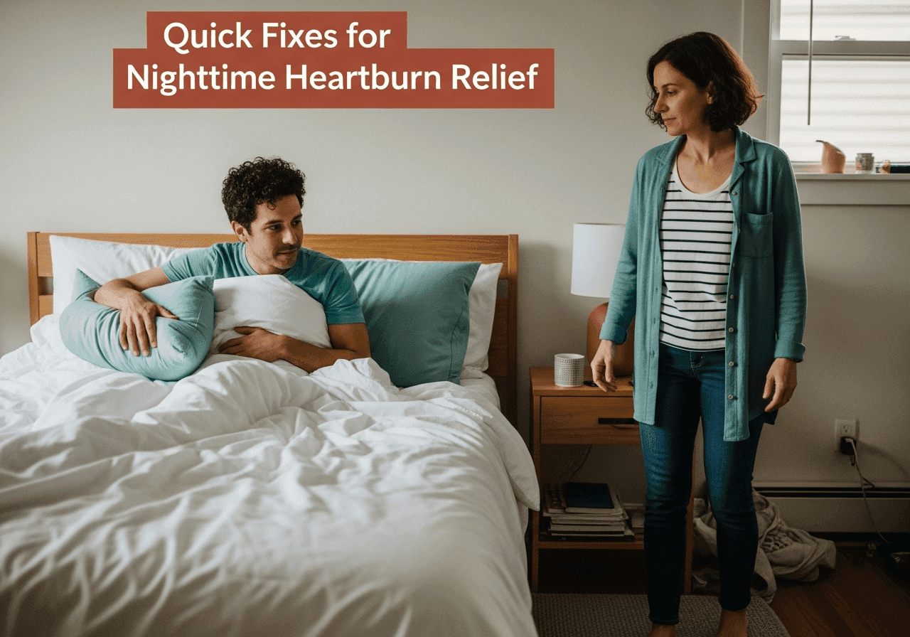Quick Fixes for Nighttime Heartburn Relief