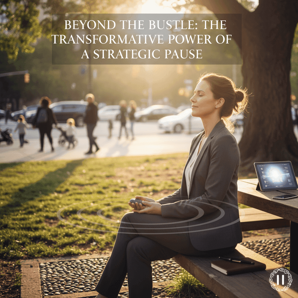 The Strategic Pause: Enhancing Clarity, Resilience, and Well-being